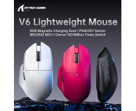 Attack Shark V6 Ultra-Light Tri-Mode biała - 1472679 - zdjęcie 5